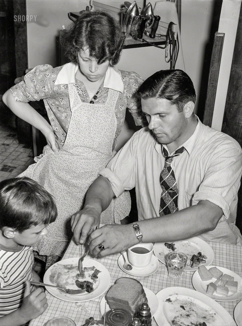 Dad at Dinner: 1938