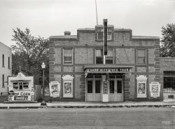 September 1939. "Motion picture theatre. Farmington, Minnesota." Photo by Arthur Rothstein for the Farm Security Administration. View full size.