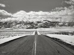 March 1940. "Wasatch Mountains. Summit County, Utah." Photo by Arthur Rothstein for the Farm Security Administration. View full size.
