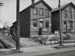 April 1936. "Blight -- 1316 West Walnut Street. Milwaukee, Wisc." Medium format negative by Carl Mydans for the Resettlement Administration. View full size.