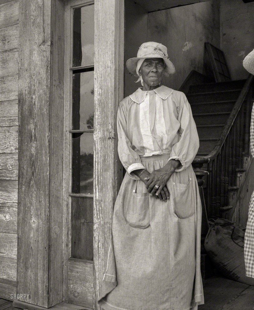 July 1937. "Old Negress of Greene County, Georgia." Medium format nitrate negative by Dorothea Lange for the Resettlement Administration. View full size.