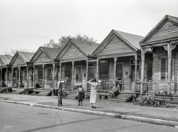 April 1937. "Negro houses in Mobile, Ala." Our third dispatch today from Arthur Rothstein's trip south for the Resettlement Administration. View full size.