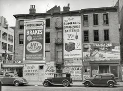 1939. "New York, New York. Corner of First Avenue and East 62nd Street." Current location of the Ritz Diner. Photo by Sheldon Dick. View full size.