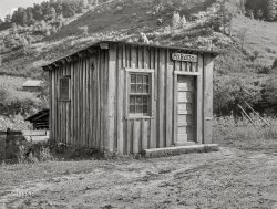 September 1940. "Post office in Botto, Kentucky." Medium format acetate negative by Marion Post Wolcott for the Farm Security Administration. View full size.