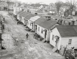 March 1941. "Housing in Norfolk, Virginia." Yet another installment in this exciting series. Acetate negative by John Vachon for the Farm Security Administration. View full size.