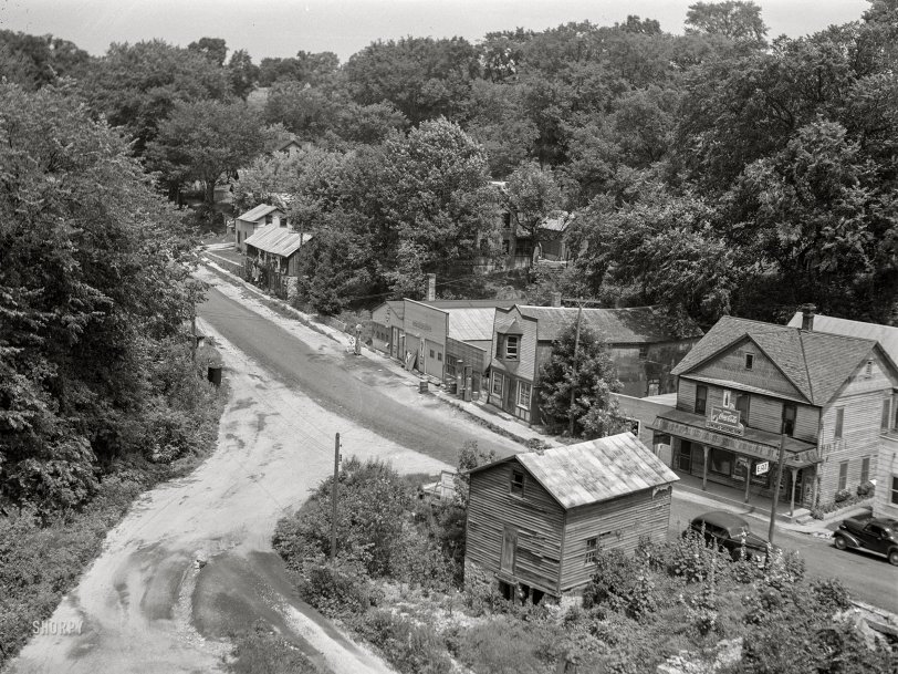 July 1941. "Bridgeport, Wisconsin." Namesake of the Bridgeport Bridge. Medium format acetate negative by John Vachon for the Farm Security Administration. View full size.
