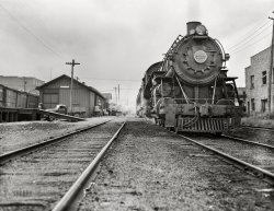 September 1942. Richwood, West Virginia. "Baltimore & Ohio train will take 300 men and women recruited by the U.S. Department of Agriculture in day coaches to harvest crops in New York State." Photo by John Collier for the Farm Security Administration. View full size.