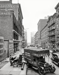 New York, 1938. "East 62nd Street." Medium format acetate negative by Sheldon Dick for the Farm Security Administration. View full size.