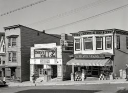 August 1940. "Street in Coaldale, Pennsylvania." Medium format acetate negative by Jack Delano for the Farm Security Administration. View full size.