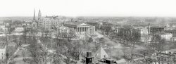 Circa 1912. "Panorama of Virginia State Capitol, Richmond." Part II of this view, each made from two 8x10 inch glass negatives. View full size.