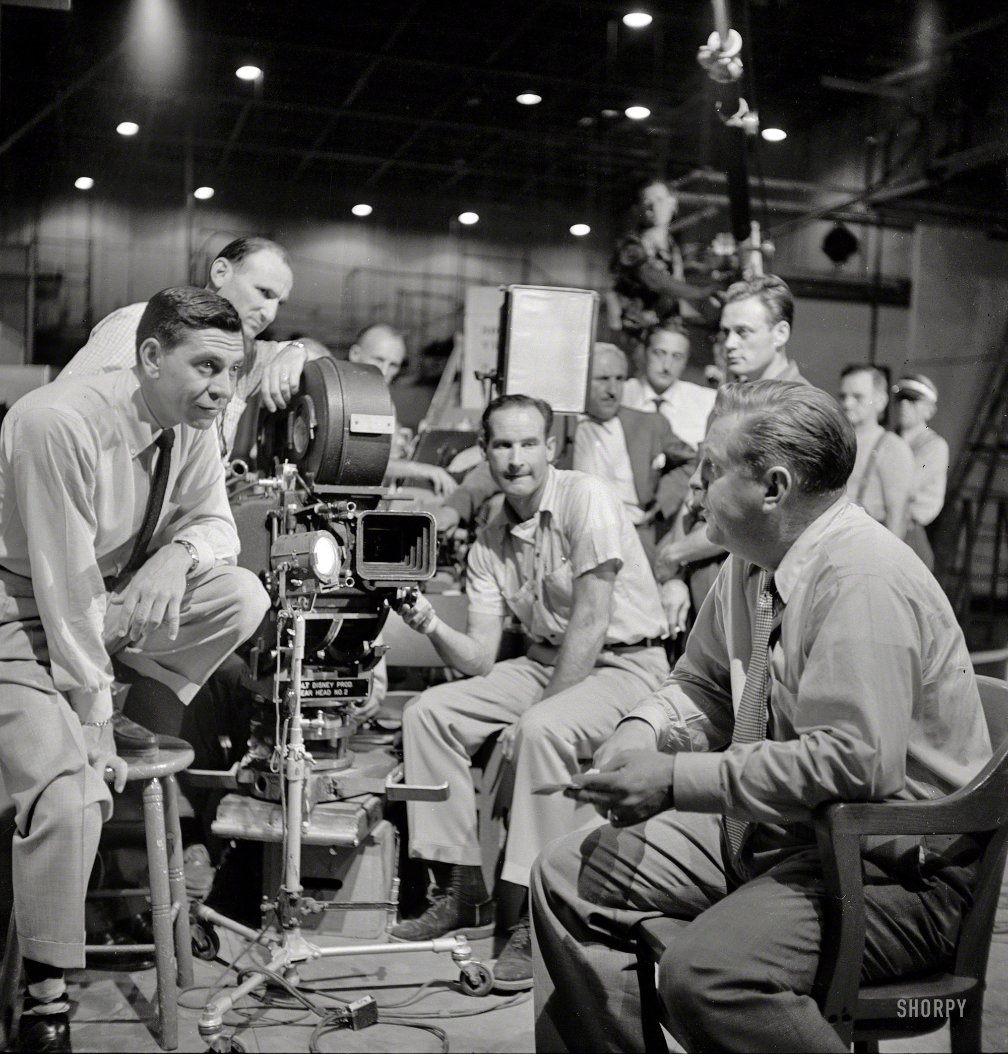 Los Angeles, 1952. Just the facts: "Actor/director Jack Webb on the set of the television show Dragnet." Photo by John Vachon for the Look magazine article "For Dragnet's Jack Webb, Crime Pays Off." View full size.