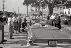 1962. "Richard Chamberlain at MGM Studios, Los Angeles, filming scene for his TV show, Dr. Kildare." An alternate take from this scene. Photo by Earl Theisen for Look magazine; car by Danny McGroo, Culver City. View full size.
