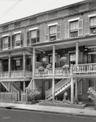 1937. Charleston, South Carolina. "18 & 20 Wentworth Street." 8x10 inch acetate negative by Frances Benjamin Johnston. View full size.
