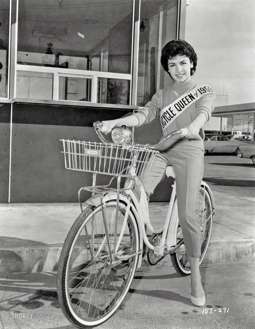 Bicycle Queen: 1959 | Shorpy Old Photos | Poster Art