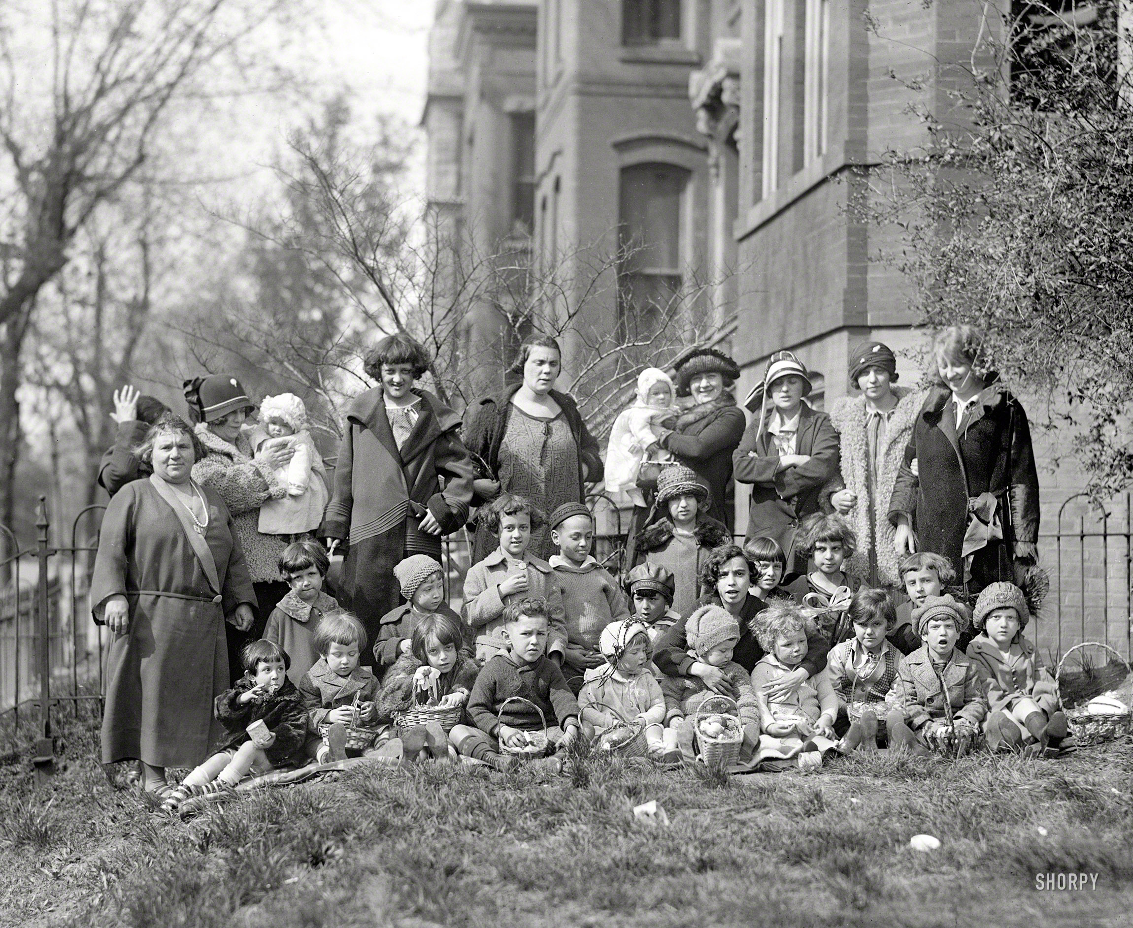 Washington, D.C. "Mrs. Boby's group, 1924." Happy Easter from Shorpy and his peeps! National Photo Company Collection glass negative. View full size.