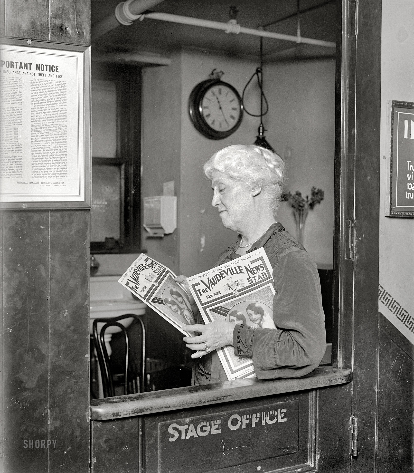 Washington, D.C., 1927. "Julia Emerson." Whose business seems to have been show business. Which, as everyone knows, is like no business. View full size.