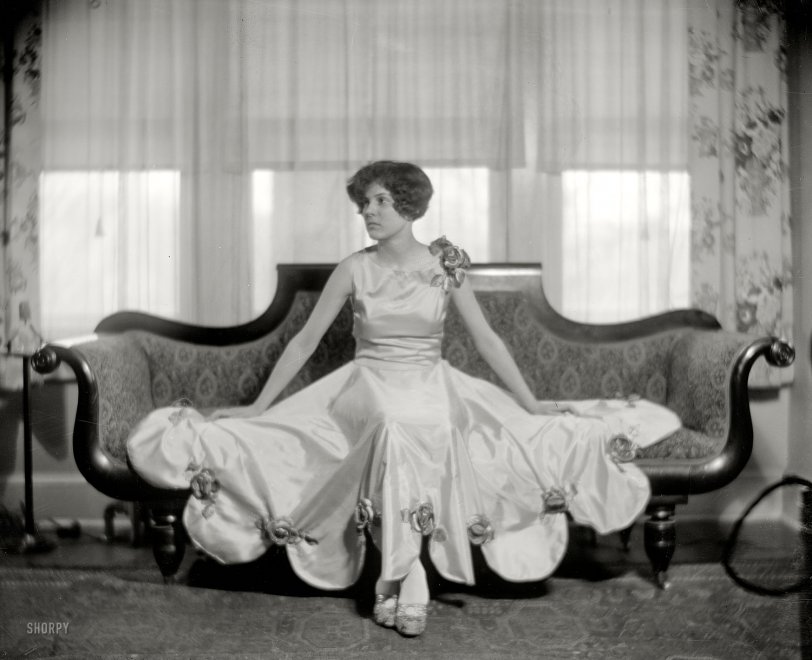 Washington, D.C., circa 1925. "Miss Katherine Kellond." A sofa-size portrait. Harris &amp; Ewing Collection glass negative. View full size.
