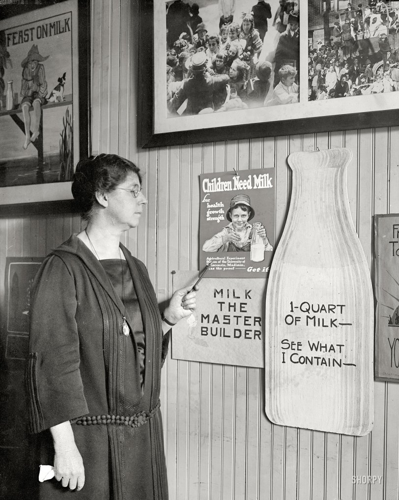 May 19, 1923. Washington, D.C. "Miss Jessie Hoover." Noted Milk Authority. National Photo Company Collection glass negative. View full size.
