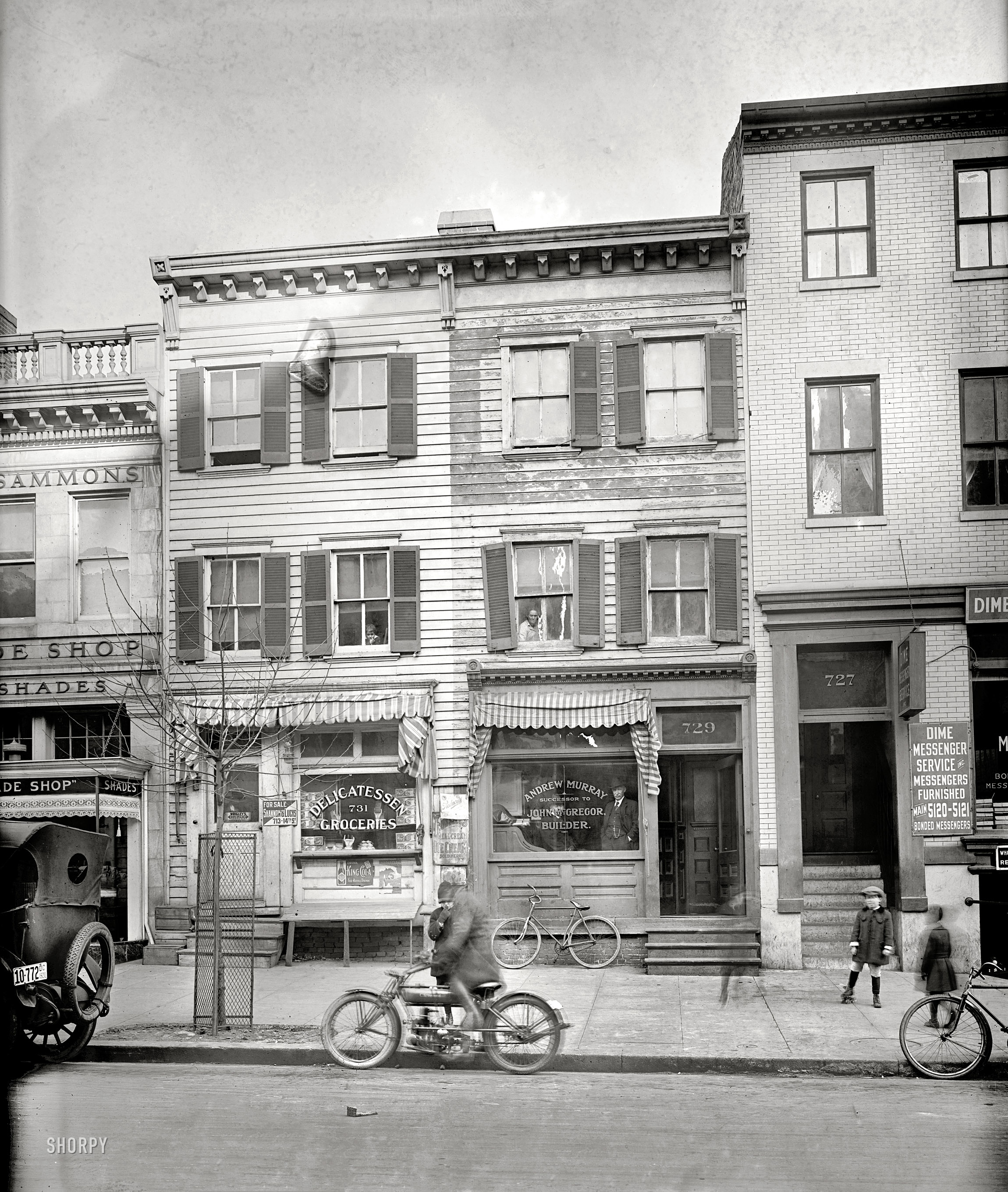 Washington, D.C., circa 1920. "729 12th St., Washington Times." Various shades of Twelfth Street. 8x6 inch glass negative, National Photo Company Collection. View full size.