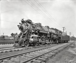 Alexandria, Virginia, circa 1926. "American Locomotive Co. -- Southern R.R. Crescent Limited 1396." Seen here from the other side, with more info in the comments. National Photo Company Collection glass negative. View full size.