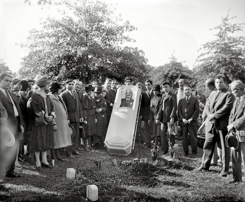 Photo of: Convertible Coffin: 1925 -- Washington, D.C., or vicinity circa 1925. 