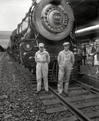 July 14, 1929. "New Boston train, 'The Senator,' at Washington's Union Station, departing at 12:30 p.m. The train is to arrive in Boston at 10 p.m., cutting 3½ hours off the time made by the other two Pennsylvania line trains there, the Federal and Colonial expresses." Harris & Ewing glass negative. View full size.