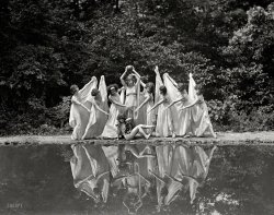 Washington, D.C., 1924. "National American Ballet." You can't get much avant-garder than this. Harris & Ewing Collection glass negative. View full size.