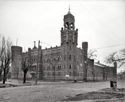Cleveland, Ohio, circa 1901. "Armory of the Ohio National Guard." 8x10 inch dry plate glass negative, Detroit Publishing Company. View full size.
