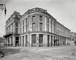 1910. "French Opera House, New Orleans." Coming March 20: "King Dodo," a "phosphoronic comedy opera." 8x10 glass negative. View full size.
