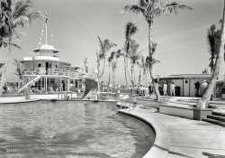 March 5, 1941. "Raleigh Hotel, Collins Avenue, Miami Beach, Florida. Pool from center. L. Murray Dixon, architect." Gottscho-Schleisner photo. View full size.