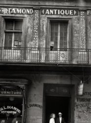 New Orleans circa 1920. "Diamond antique store, Royal Street." Where Stella Kowalski shopped. Nitrate negative by Arnold Genthe. View full size.