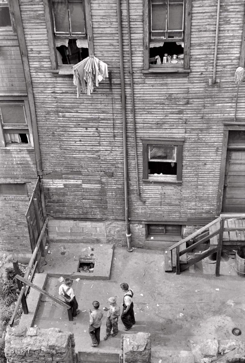 July 1938. "Slums in Pittsburgh, Pennsylvania." 35mm nitrate negative by Arthur Rothstein for the Farm Security Administration. View full size.
