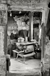 April 1936. "Interior of rehabilitation client's house. Jackson, Ohio." 35mm negative by Theodor Jung for the Farm Security Administration. View full size.