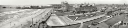 Atlantic City, N.J., circa 1910. "Boardwalk, Hotel Marlborough-Blenheim and Young's Million-Dollar Pier." There are a zillion interesting details in this panorama made from four 8x10 inch glass negatives. View full size.
