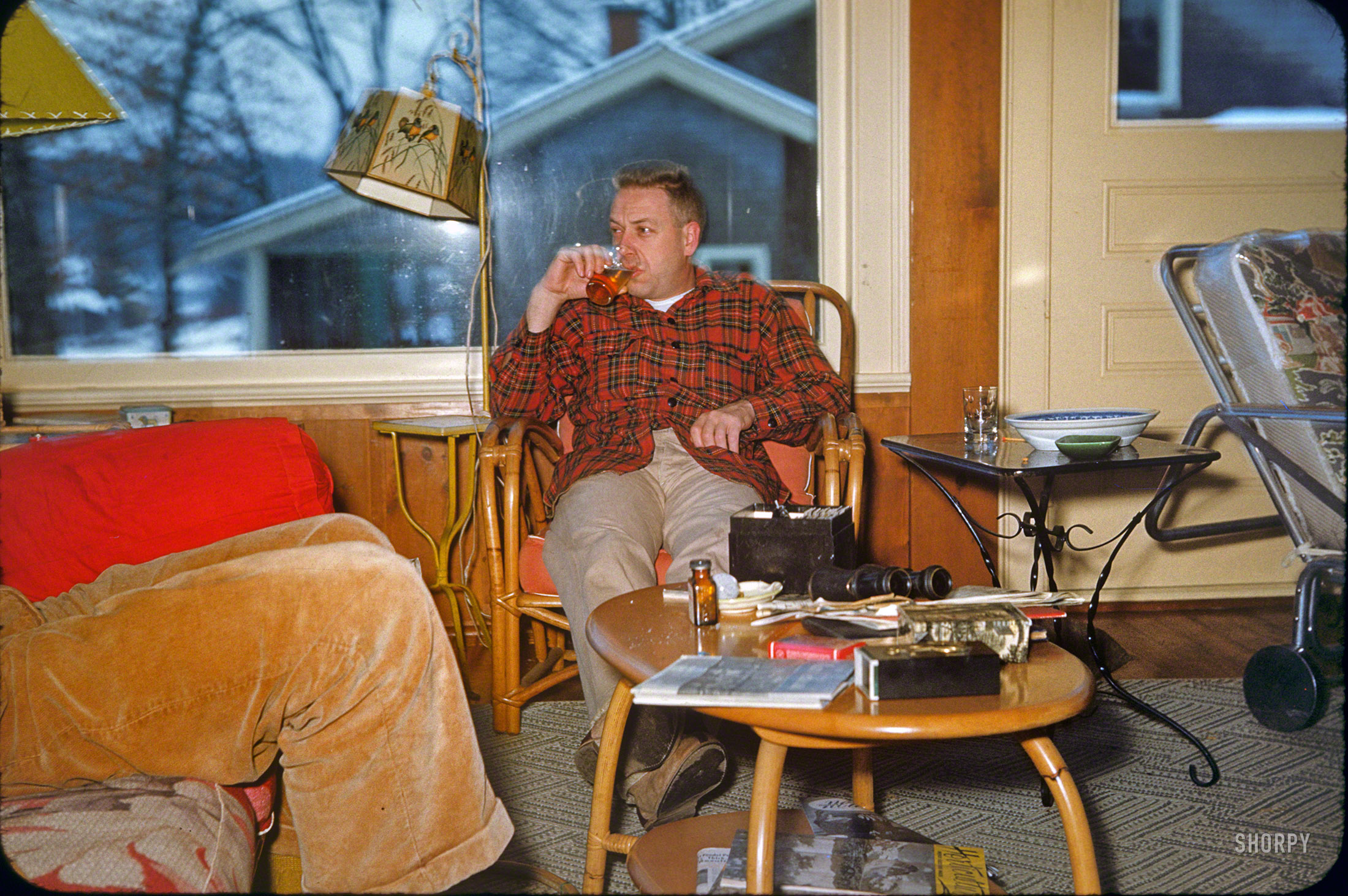Somewhere in New England, sometime in mid-century. Another unlabeled slide from the Linda Kodachromes. Are there any clues here as to the year? Let's have a beer while we ponder. (UPDATE: See Comments for the answer.) View full size.