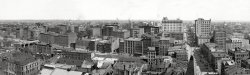 Rochester, New York, ca. 1905. Panorama of three 8x10 plates. View full size.