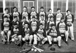 Cleveland, Ohio, 1942. The Master Products Company baseball team taken outside the factory. View full size.
(ShorpyBlog, Member Gallery)