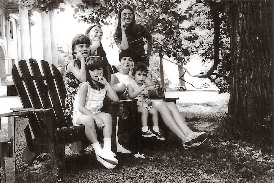 My father took this photo of my mother, sisters and me at Sagamore Hill, the home of Theodore Roosevelt, located on Long Island, New York. The year was 1968. We would visit the site often for family outings. There were many beautiful gardens and I have such fond memories of this place. View full size
