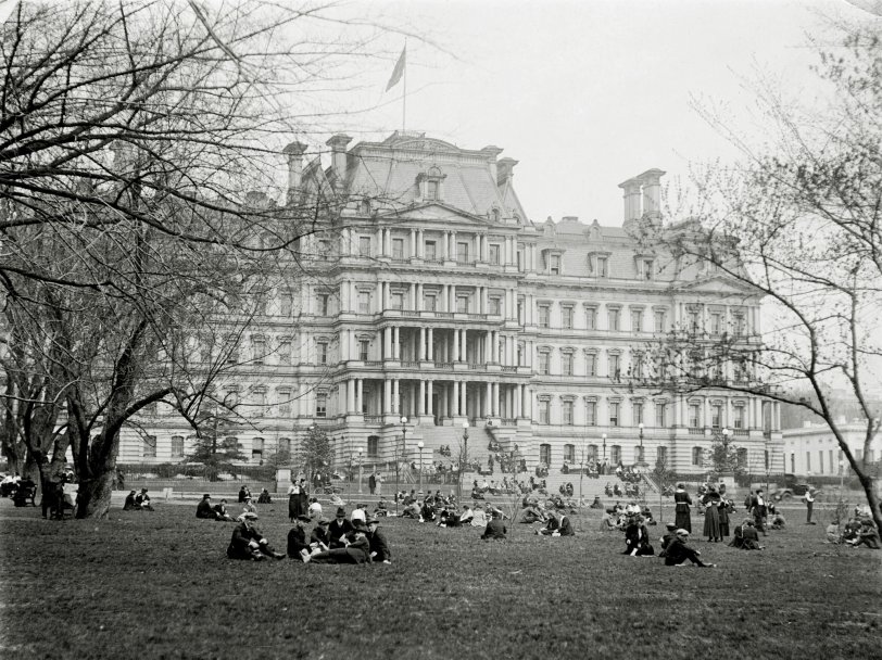 State, War &amp; Navy Building, Washington D.C. circa 1917. Now called the Eisenhower Executive Office Building. Most likely taken by my great-grandfather, Frank Townley Chapman. View full size.
