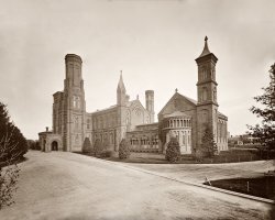 Restored Smithsonian Castle from the 1860s.
Original - Washington, D.C. "Smithsonian Institute, 1860-1865." Wet collodion glass plate, Brady-Handy Collection. Original can be found at here. View full size.
(ShorpyBlog, Member Gallery)