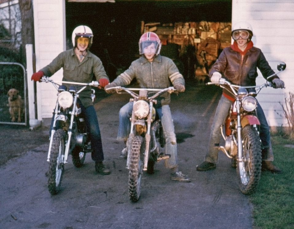 My brother, me and my friend Steve heading out to the trails. 1975, Akron Ohio. View full size.