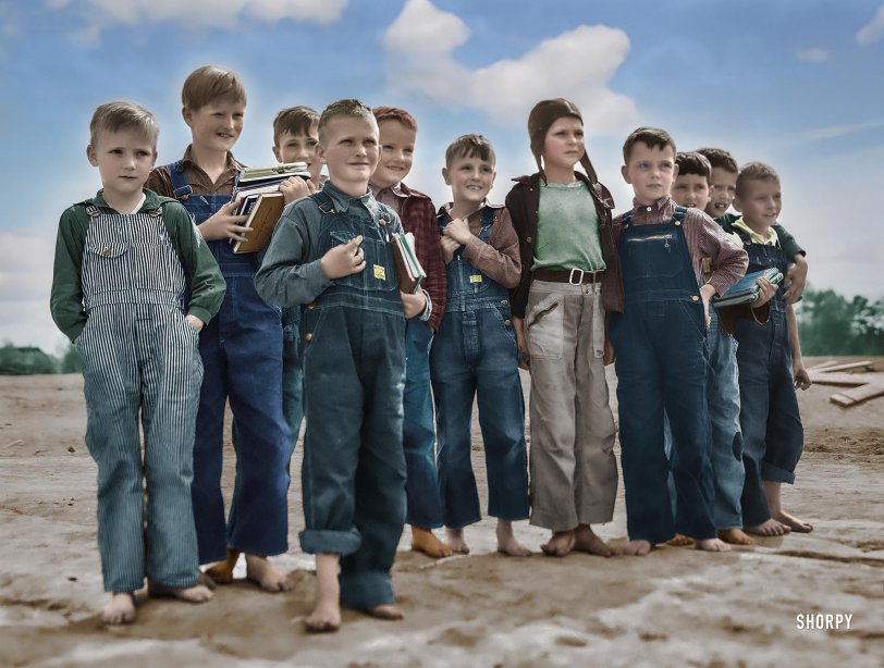 Colorized version of this Shorpy image. View full size.
