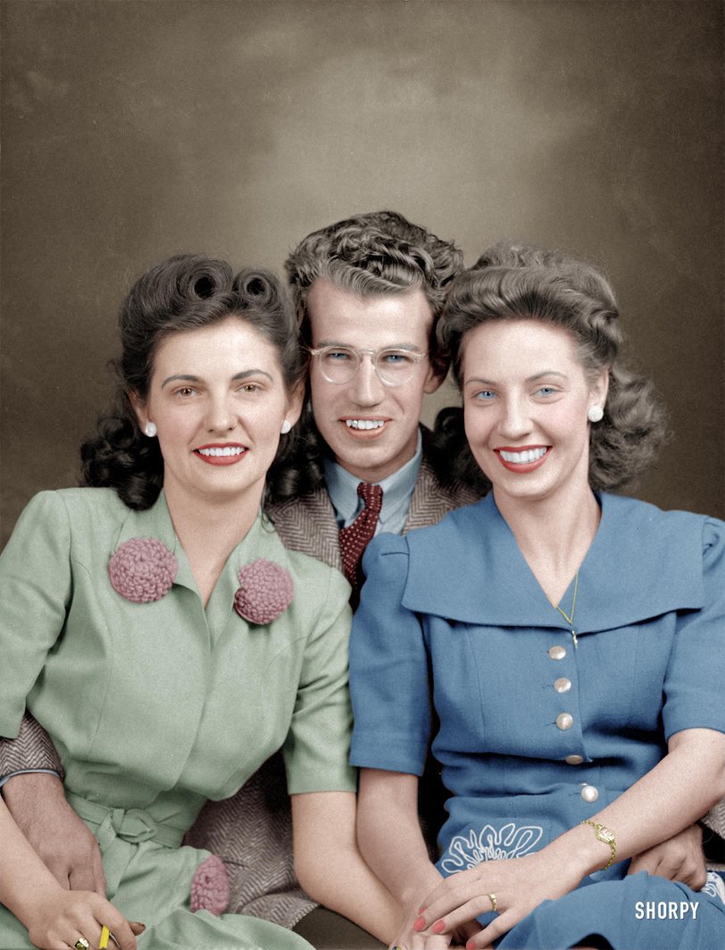This is my version of Three's Company. I really like the hair and clothing styles from the 1940's.
