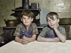 Around 1940 and colourized in January 2019. Colorized version of this Shorpy old photo. View full size.
