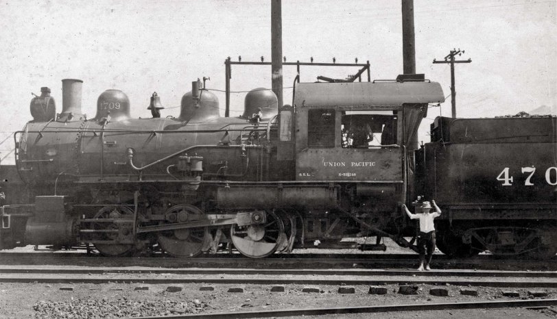 Probably around 1920 in the St. Louis area. My dad J. Douglas Martin Jr. in the 10-12 year old range. His dad and grandfather were both civil engineers who worked for railroads and on other engineering projects such as large chimneys. 
