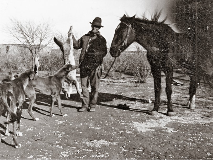 My Great Grandfather Ulysses Sheridan Fraze on ranch in Portales, New Mexico. View full size.
