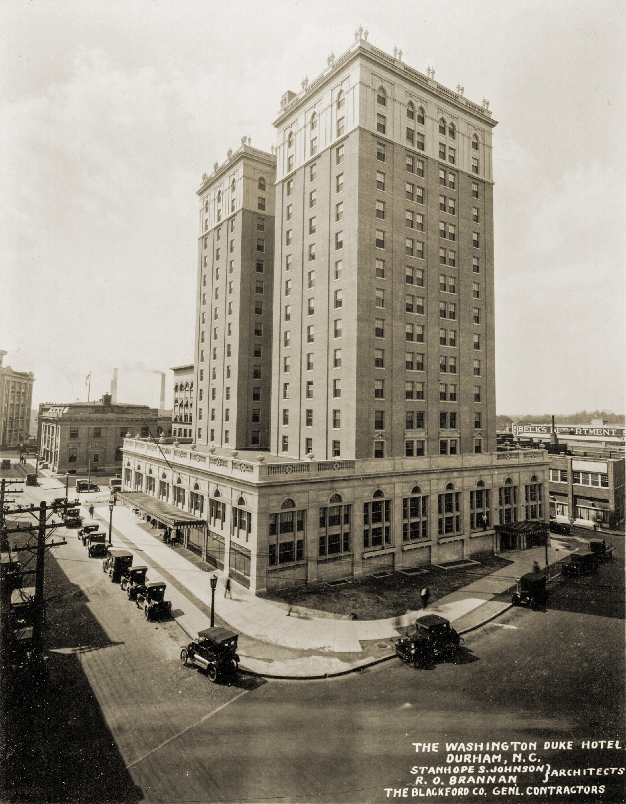 Washington Duke Hotel, Durham, North Carolina. From my collection of architectural photos.  View full size.