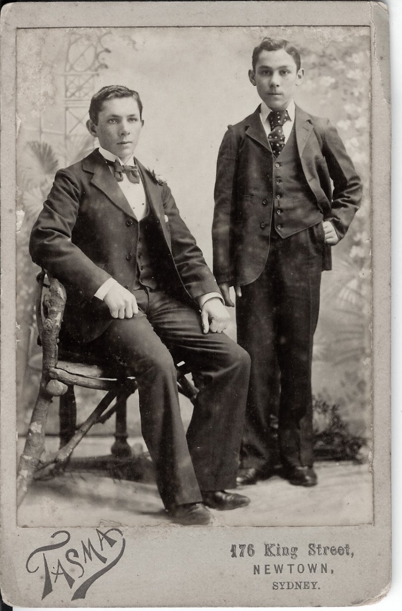 William &amp; George Wolf, 1897, of Newtown, Sydney. View full size.

