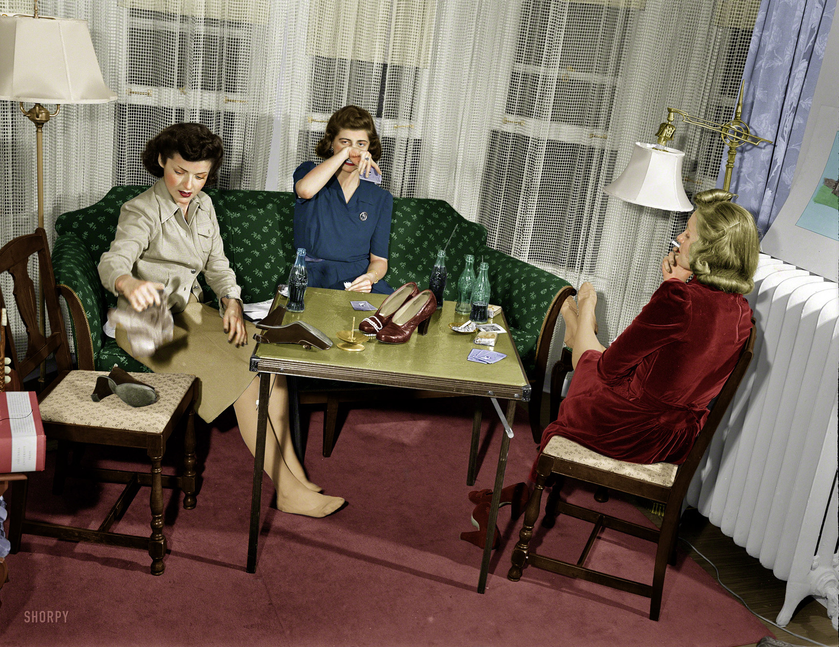 Colorized from this Shorpy original.  (I was 85% through the colorizing this pic when the next picture in the set was released... Well played Shorpy, well played!) View full size.