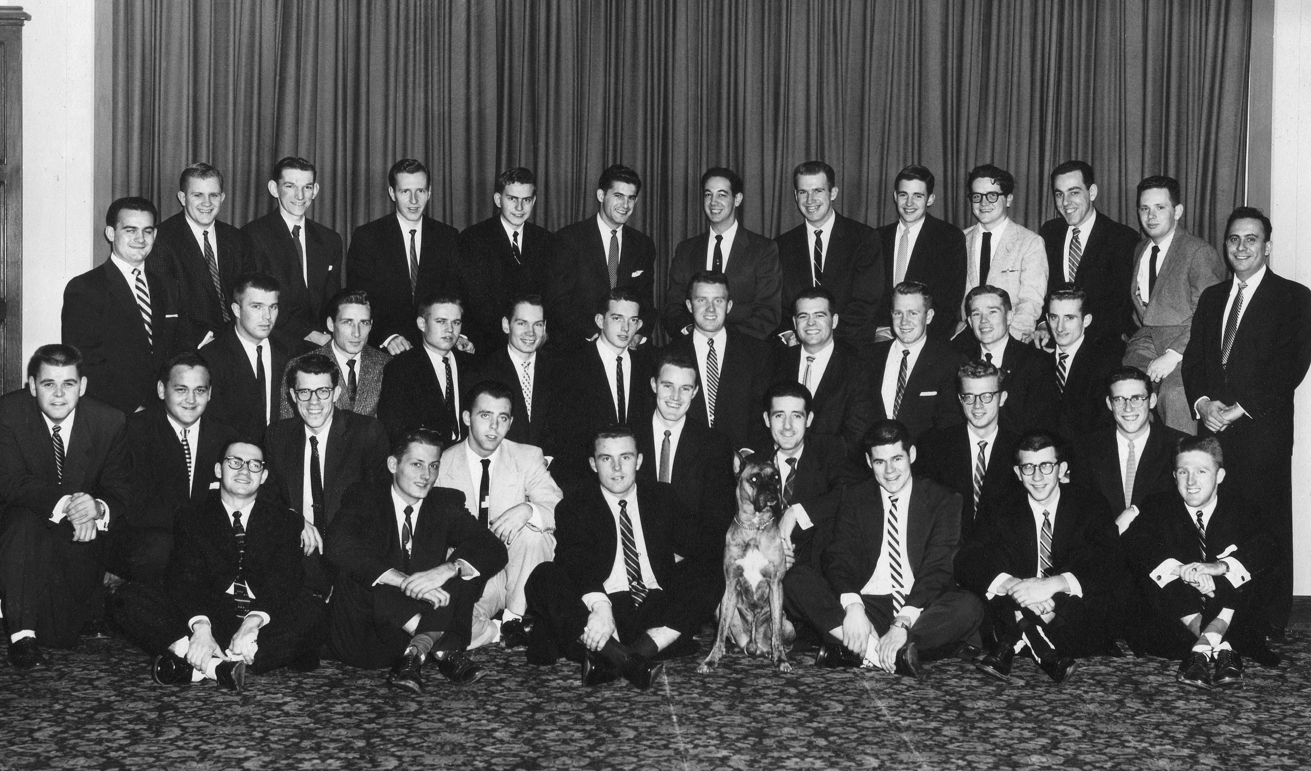 Zeta Chi Sigma Fraternity, 1955, Eastern Michigan University, Ypsilanti, Michigan. View full size.